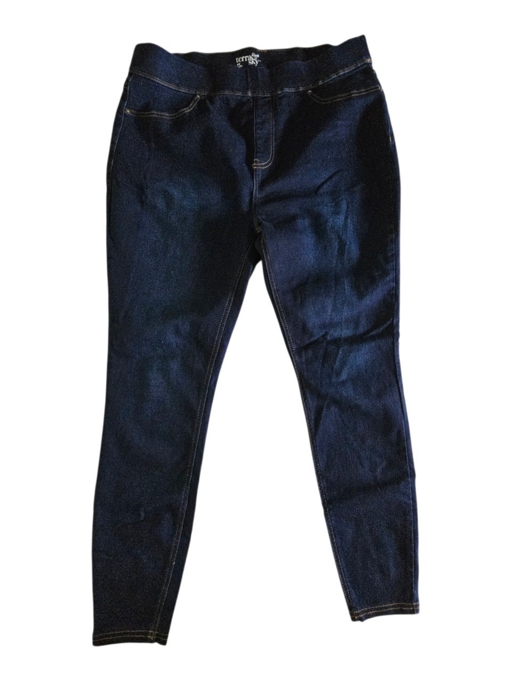 Terra & Sky Dark Indigo Stretch Jeggings